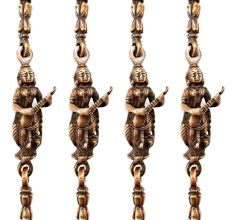 Swing Chain Set Of Brass Metal With Statue Link (Set Of 4 Piece)